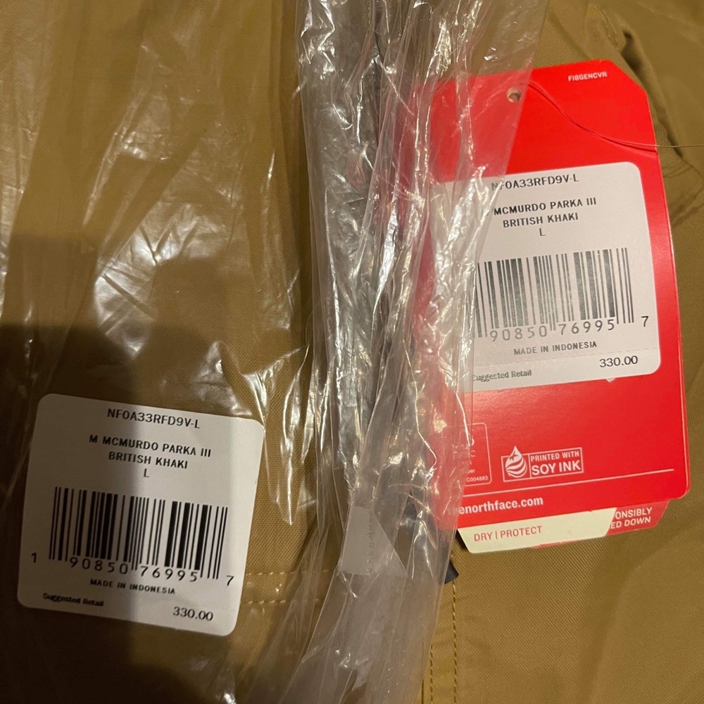 North Face Tan McMurdo Parka. Size L - Picture 4 of 8